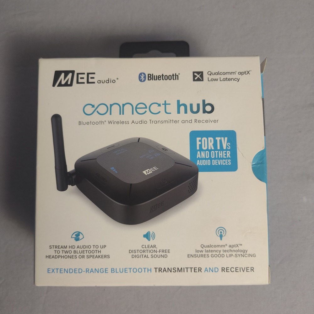 MEE audio Connect Hub Bluetooth Transmitter Receiver for TVAF-CH-BKaptX  Latency